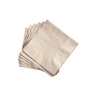 9x9" - Beverage Napkins, 2-ply Kraft (4000/case)