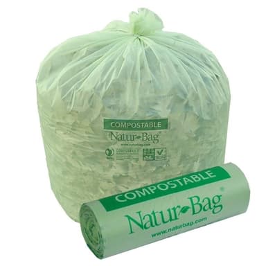 35 Gallon Compostable Can Liner, 1 mil (100/case)