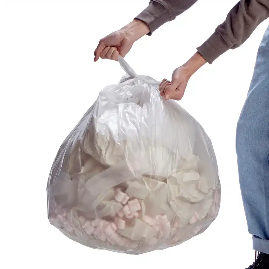 33 Gallon Heavy Duty Can Liner, 30x36", Clear - Image 2