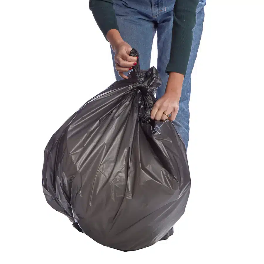 33 Gallon Heavy Duty Can Liner, 33x40", Black - Image 2