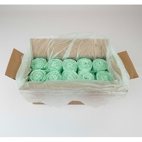 13 Gallon Compostable Can Liner, 24x29", Green - Image 3