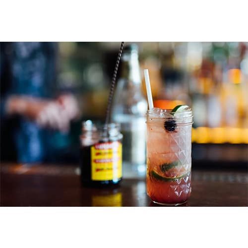 7.75" White PHA Straw, Unwrapped