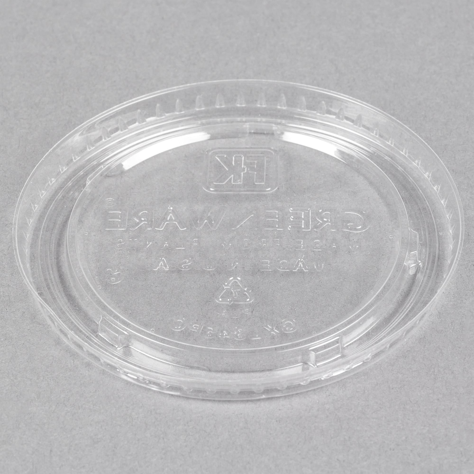 Clear PLA Lid - fits 4 oz Clear Portion Cup - Image 3