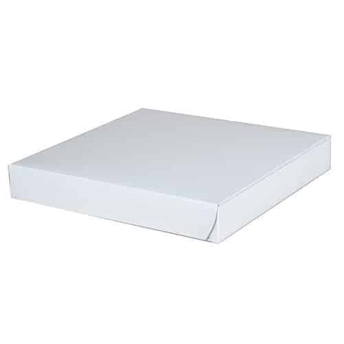 10" Clay Coated Pizza Box, White