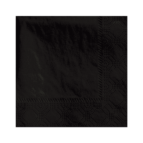 4.75" 2-Ply Beverage Napkin, Black