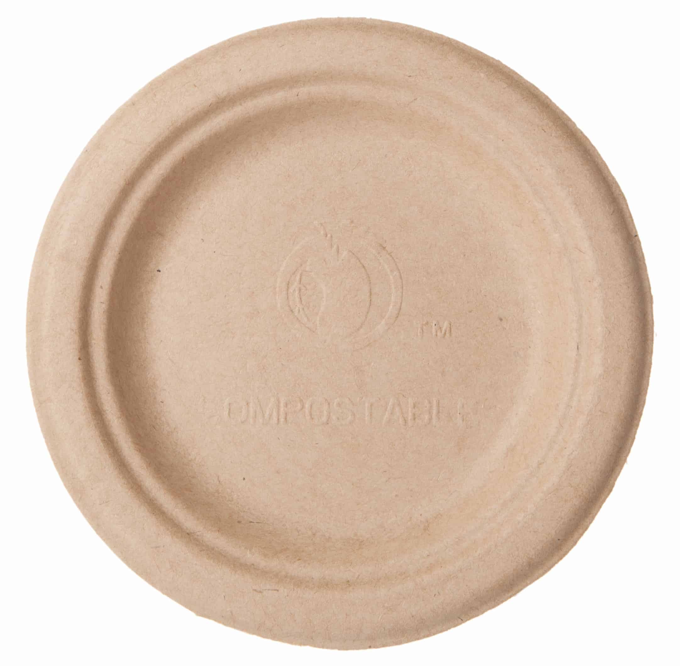 6" Round Fiber Plate