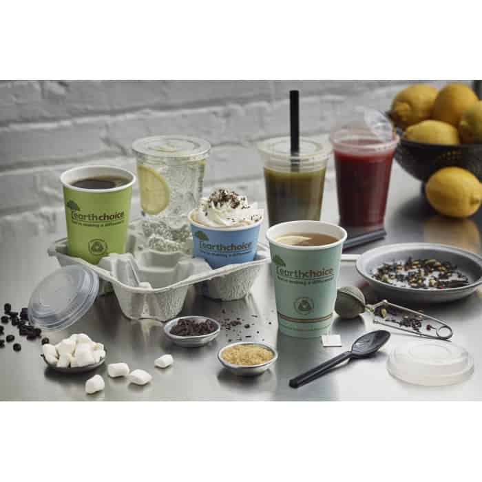 4 cup 8-32oz fiber beverage carry tray 300 cs