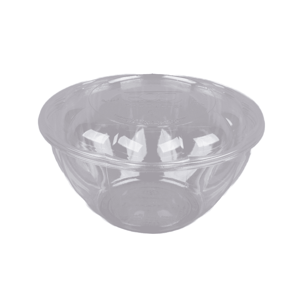 32 oz Clear Salad Bowl and Lid Combo Kit