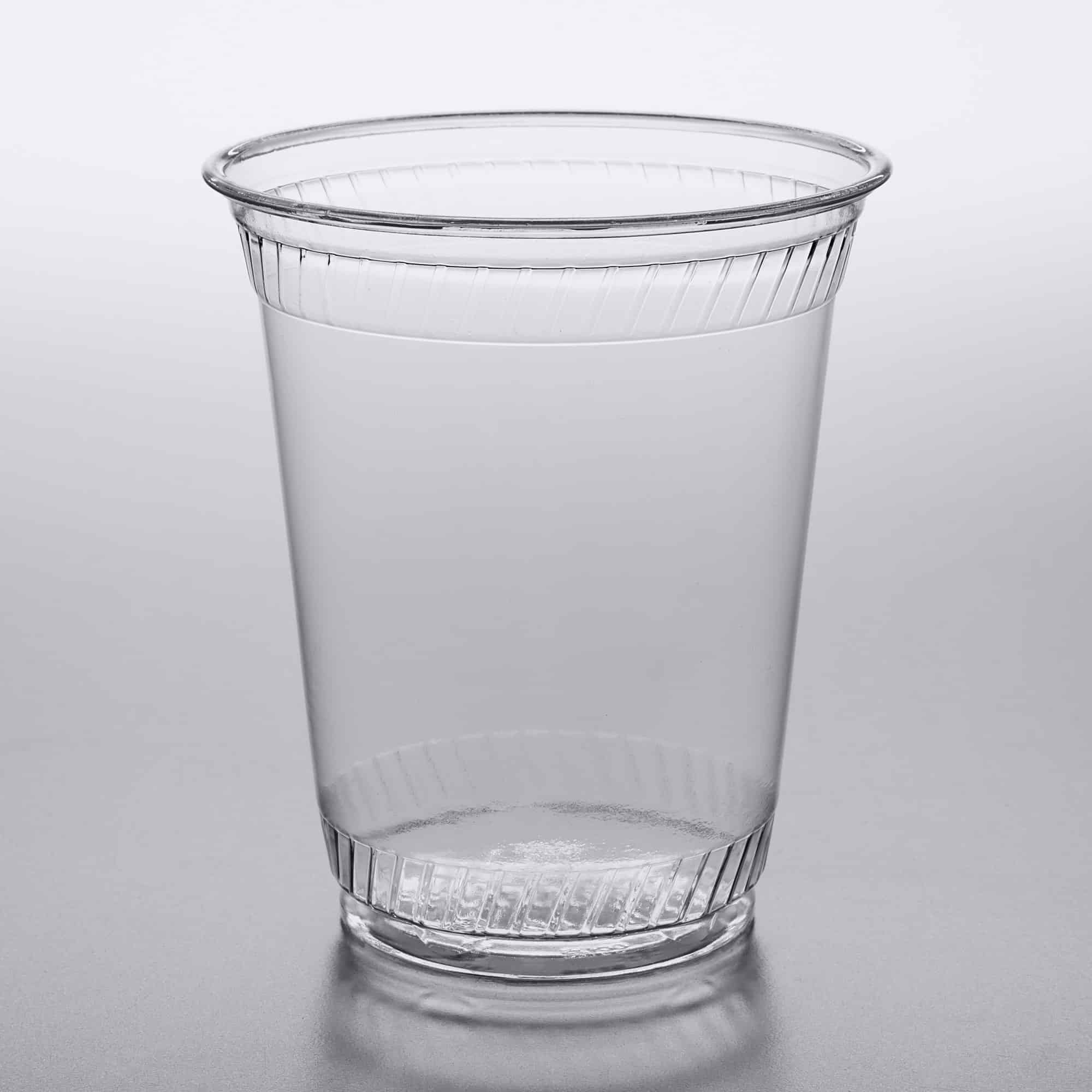 12-14 oz compostable squat clear cold cup 1000 cs