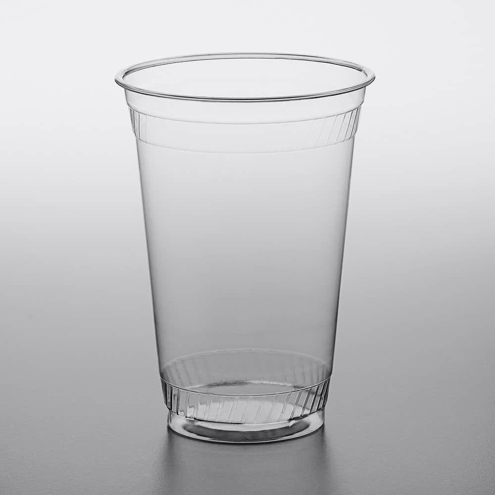 20 oz compostable squat clear cold cup 1000 cs