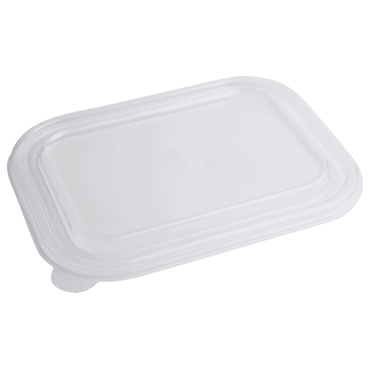 Clear PLA Lid - fits 36 oz Fiber Food Container, 1-Compartment