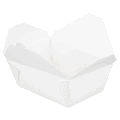 #4 Paper Folded Carton, White