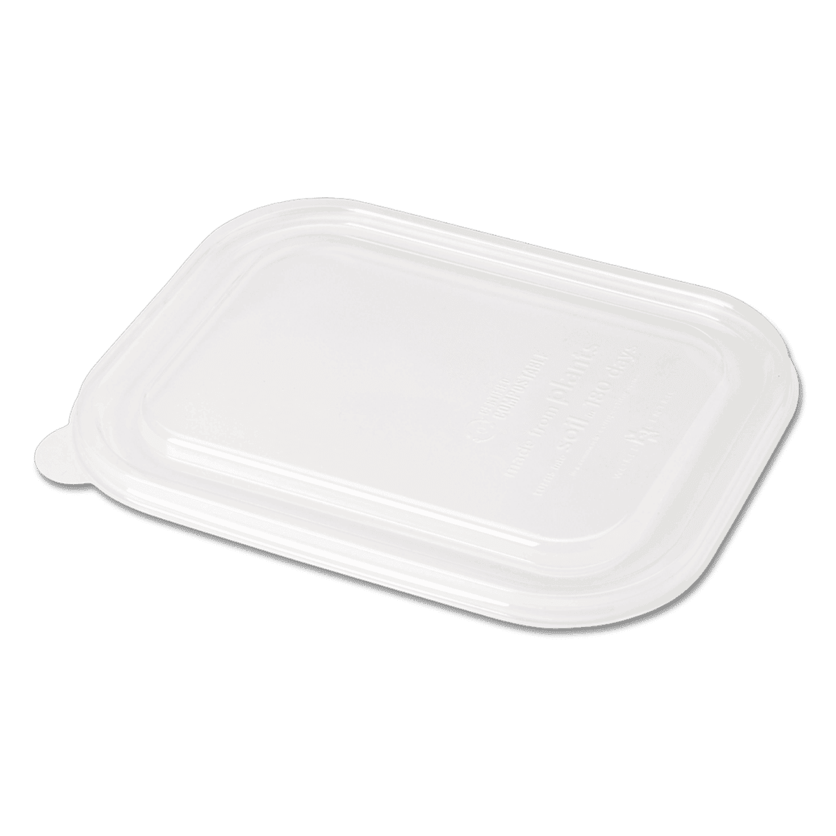 Clear PLA Lid - fits 20-48 oz Fiber Food Containers