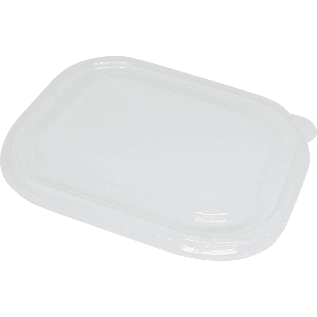 Clear PLA Lid, Flat - fits 20-48 oz Fiber Food Containers