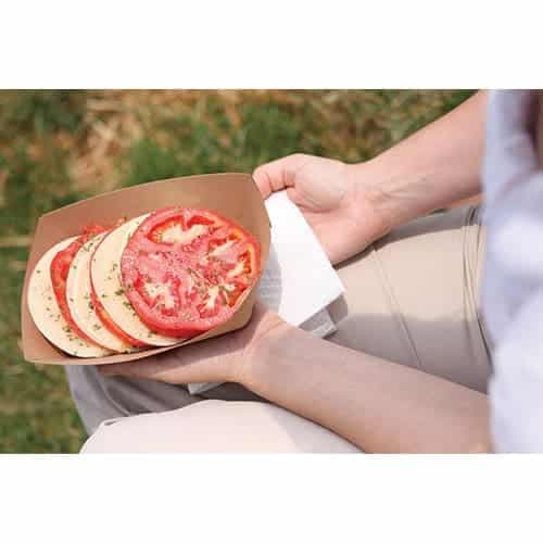 #100 Food Tray, Brown Kraft - Image 4