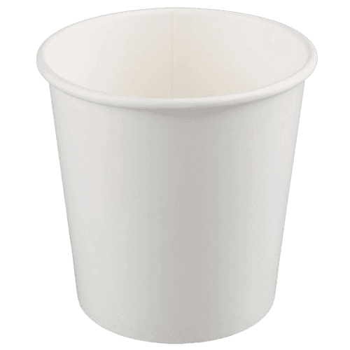 16 oz Squat Paper Deli Container, White