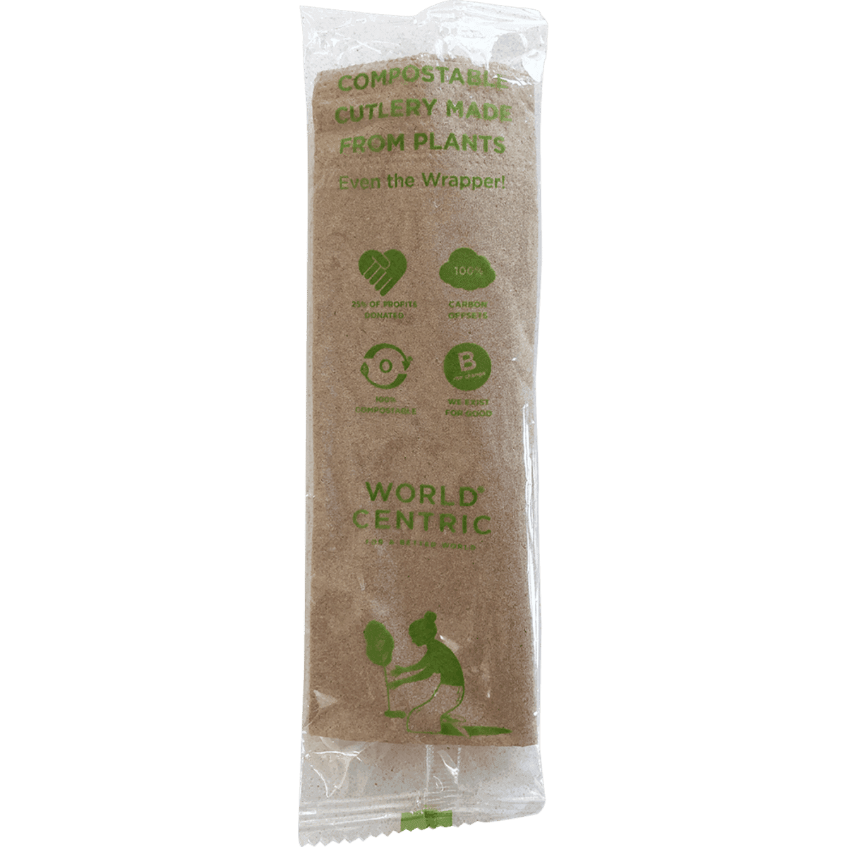 6” Wrapped Cutlery Kit - Fork, Knife, Spoon, Napkin - Image 3