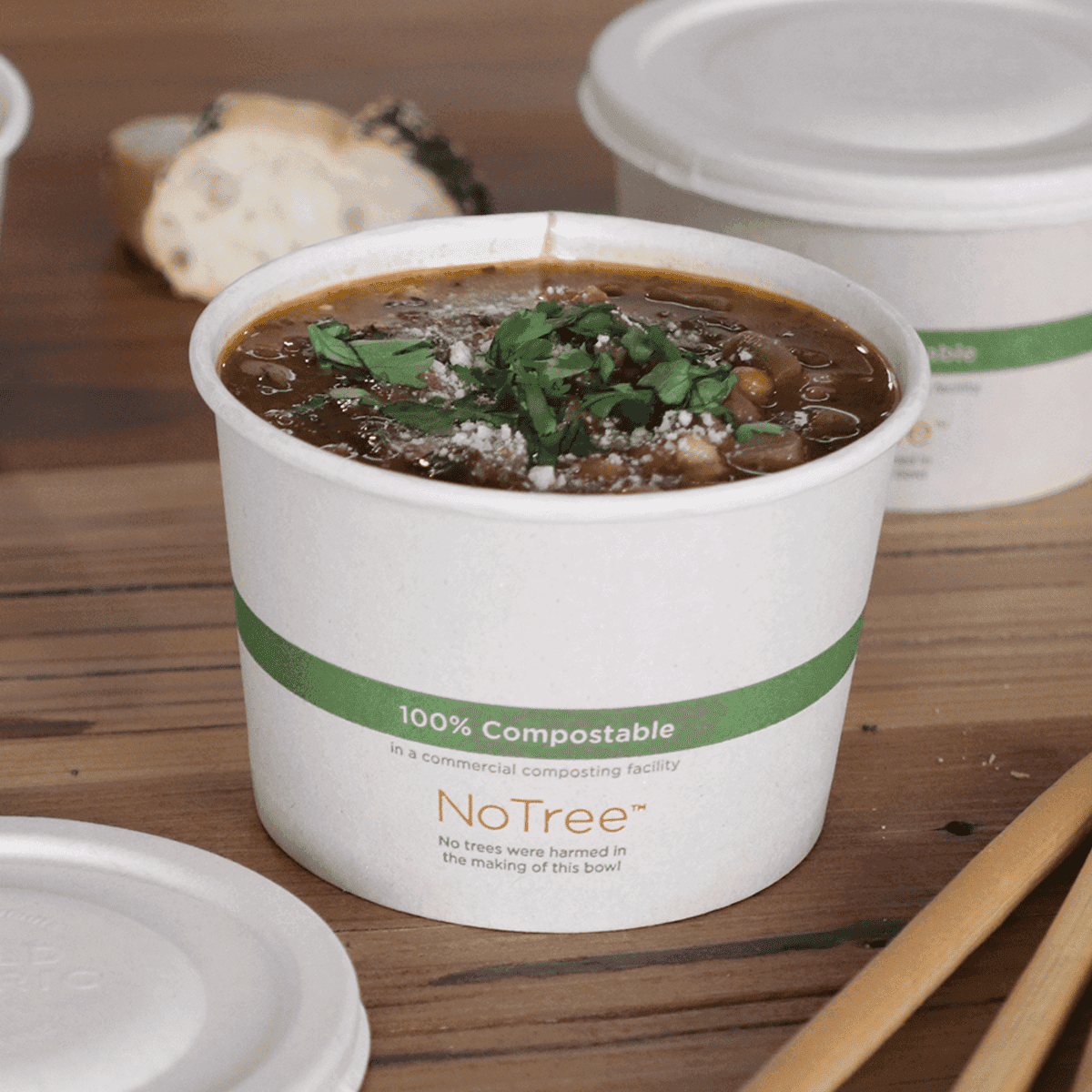 16 oz NoTree Paper Bowl (500/case) - SupplyClub