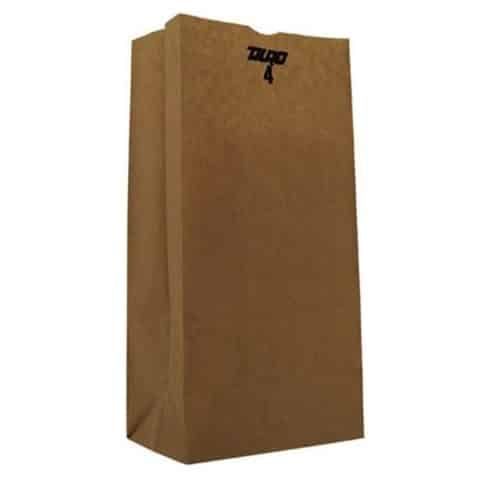 5" x 3 1/8" x 9 3/4" Kraft Paper Bag