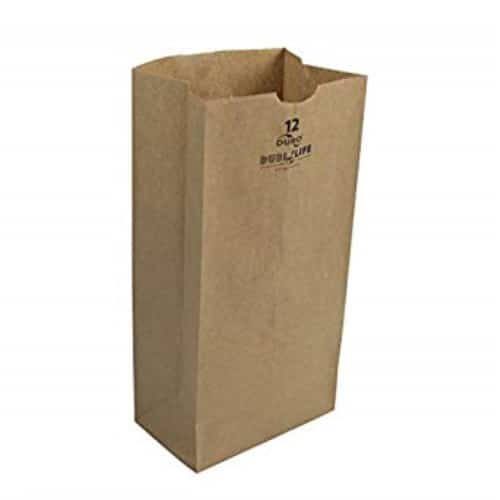 7 1/16" x 4 1/2" x 13 3/4" Kraft Paper Bag