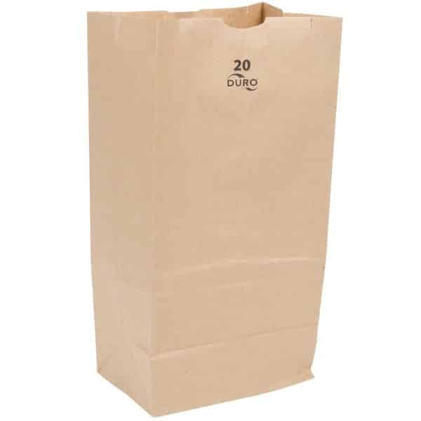 8 1/4" x 5 5/16" x 16 1/8" Kraft Paper Bag