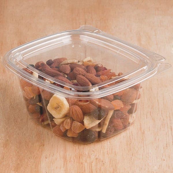 16 oz Rectangle Deli Container with Lid, 200 case