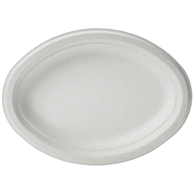 10" Oval Fiber Platter (500/case)