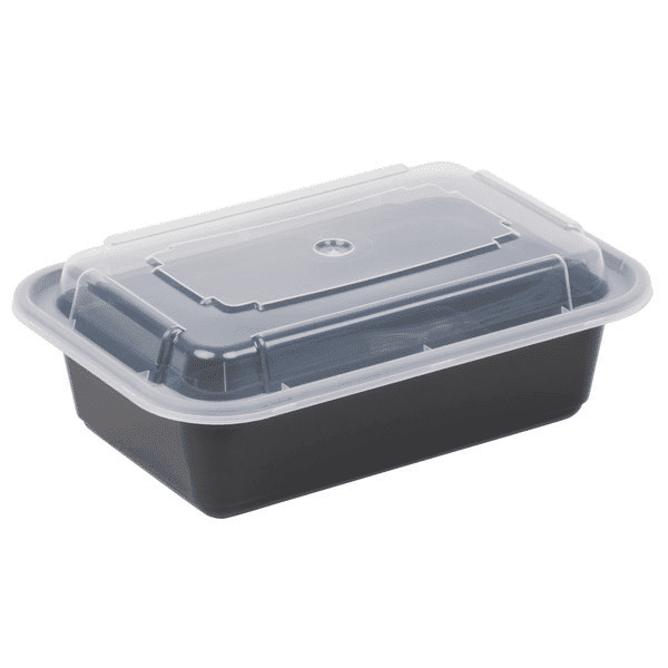 24 oz Rectangle PP Container Combo Kit