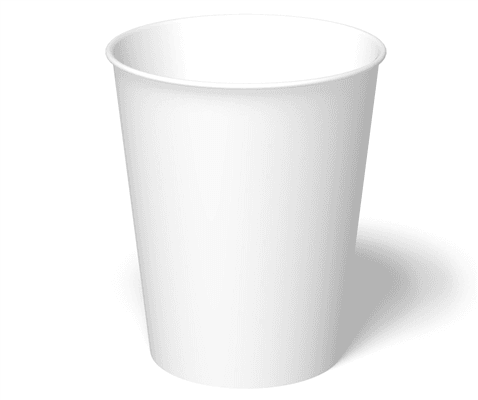 8 oz Paper Hot Cup, White