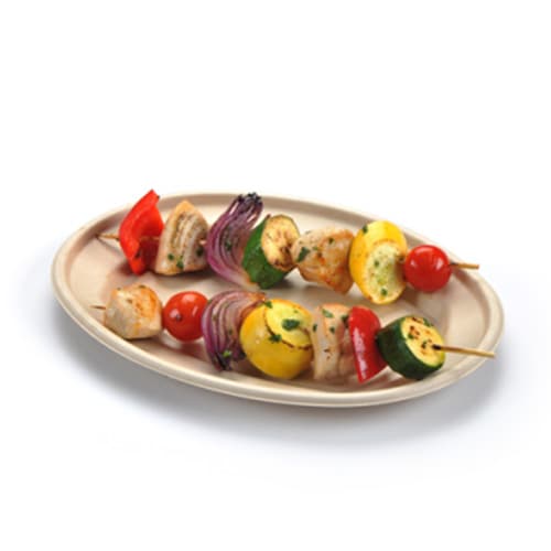 9" Oval Fiber Platter - Image 2