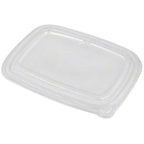 Flat PP Lid - fits 28 oz Fiber Rectangle Container