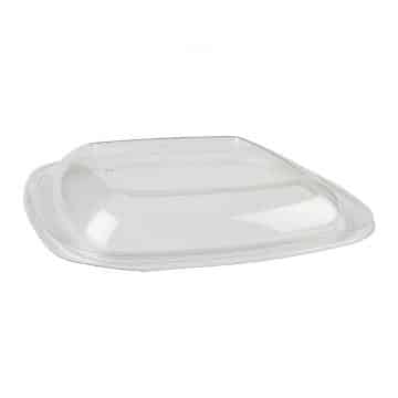 Dome PET Lid - fits 24-48 oz Square PET Bowls