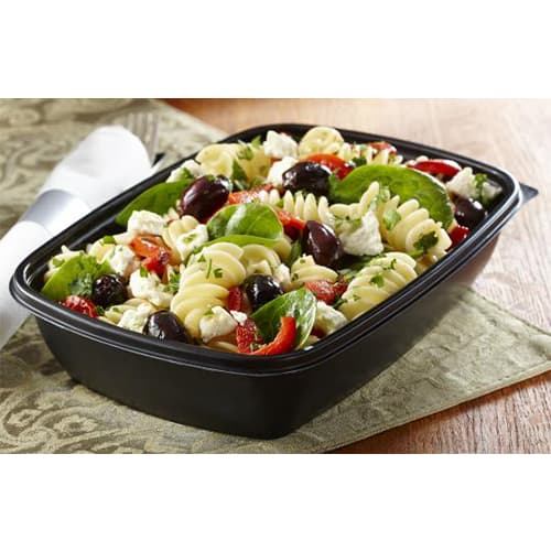 46 oz PP Rectangle Container, Black - Image 2