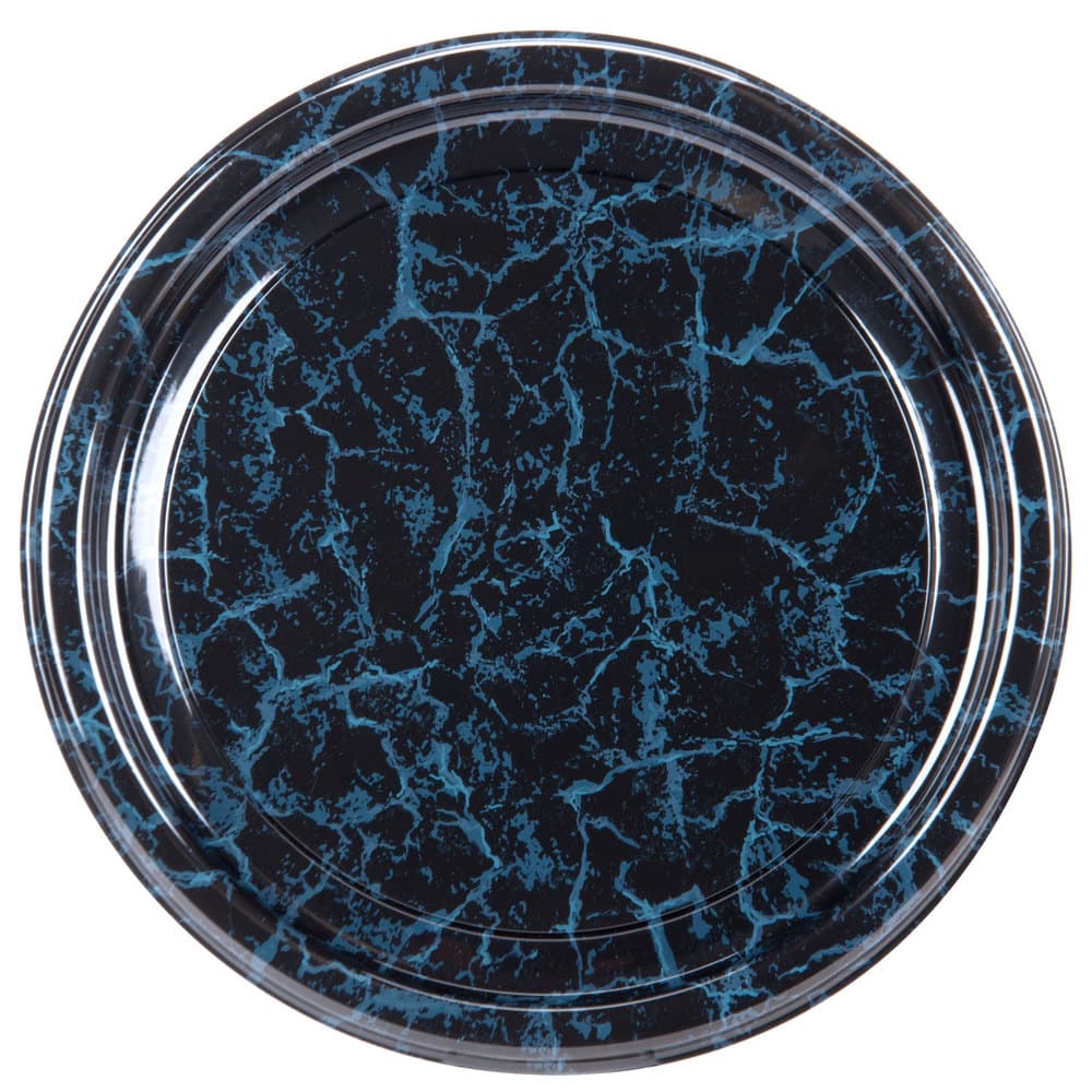 18" Round PET Platter, Black Marble - Image 2