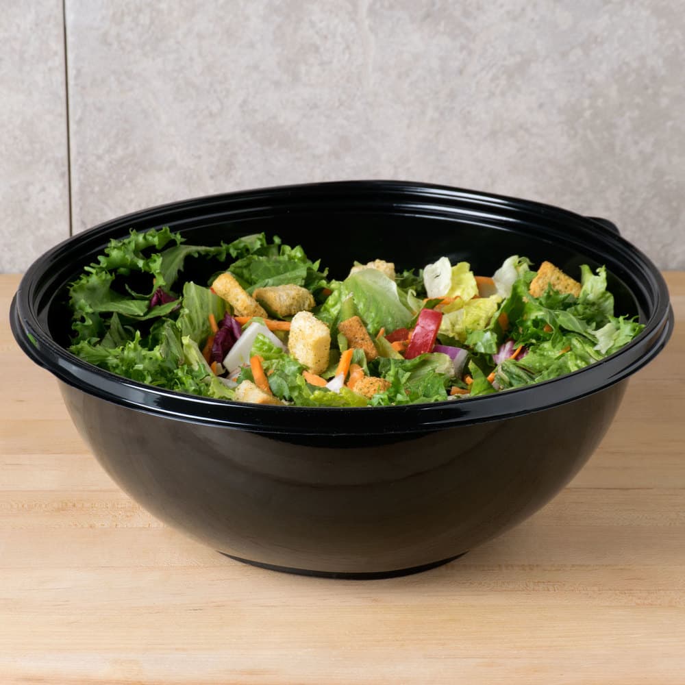 320 oz Round PET Bowl, Black - Image 2