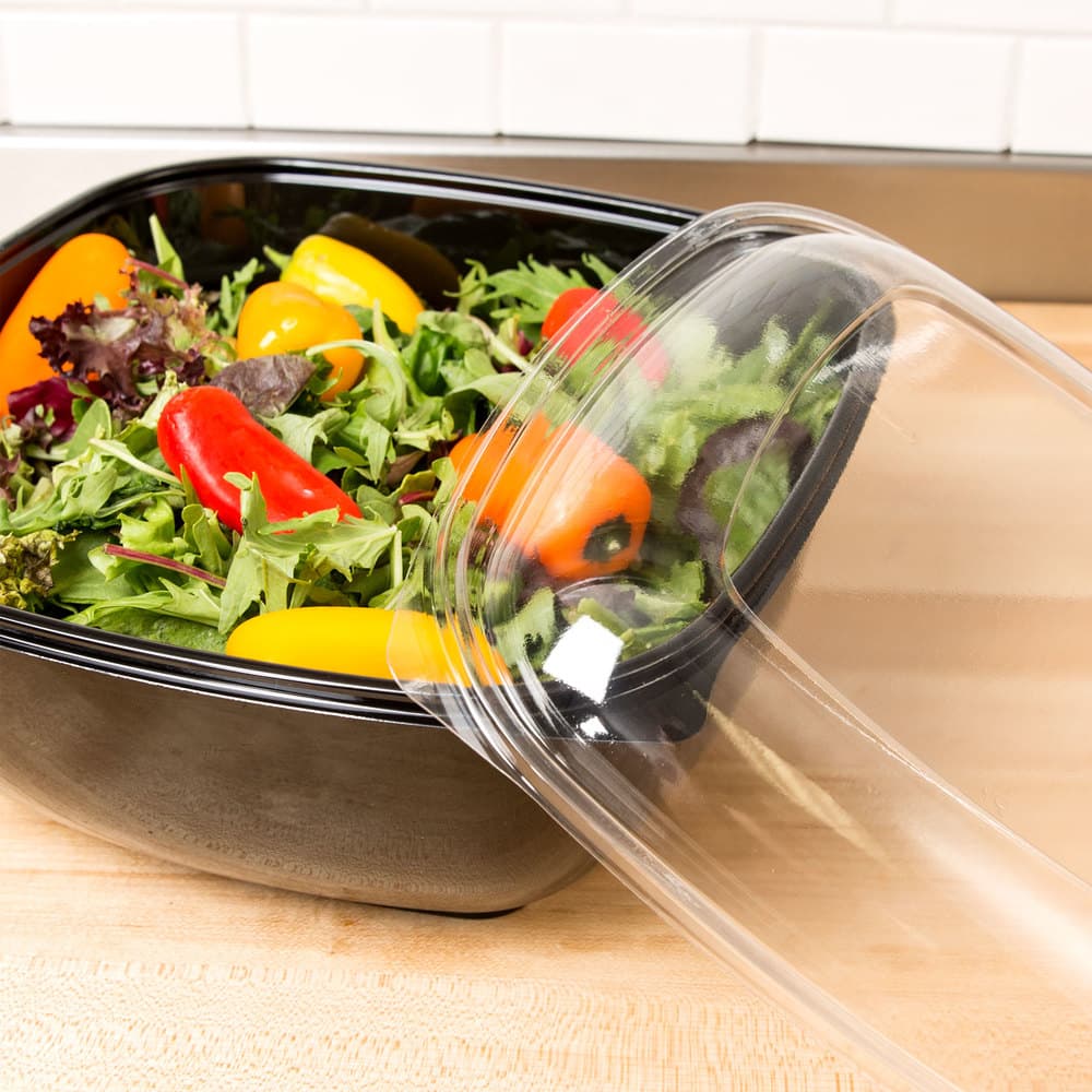 80 oz Square PET Bowl, Black - Image 2