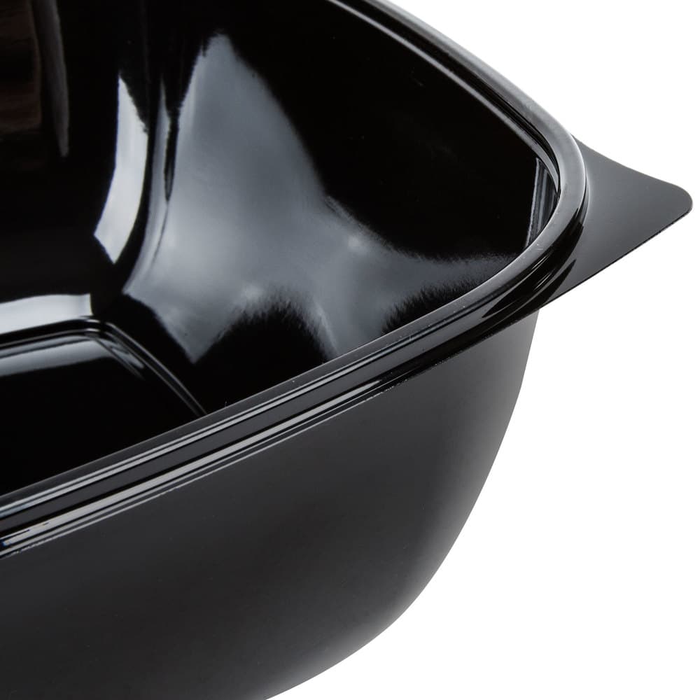 320 oz Square PET Bowl, Black - Image 5