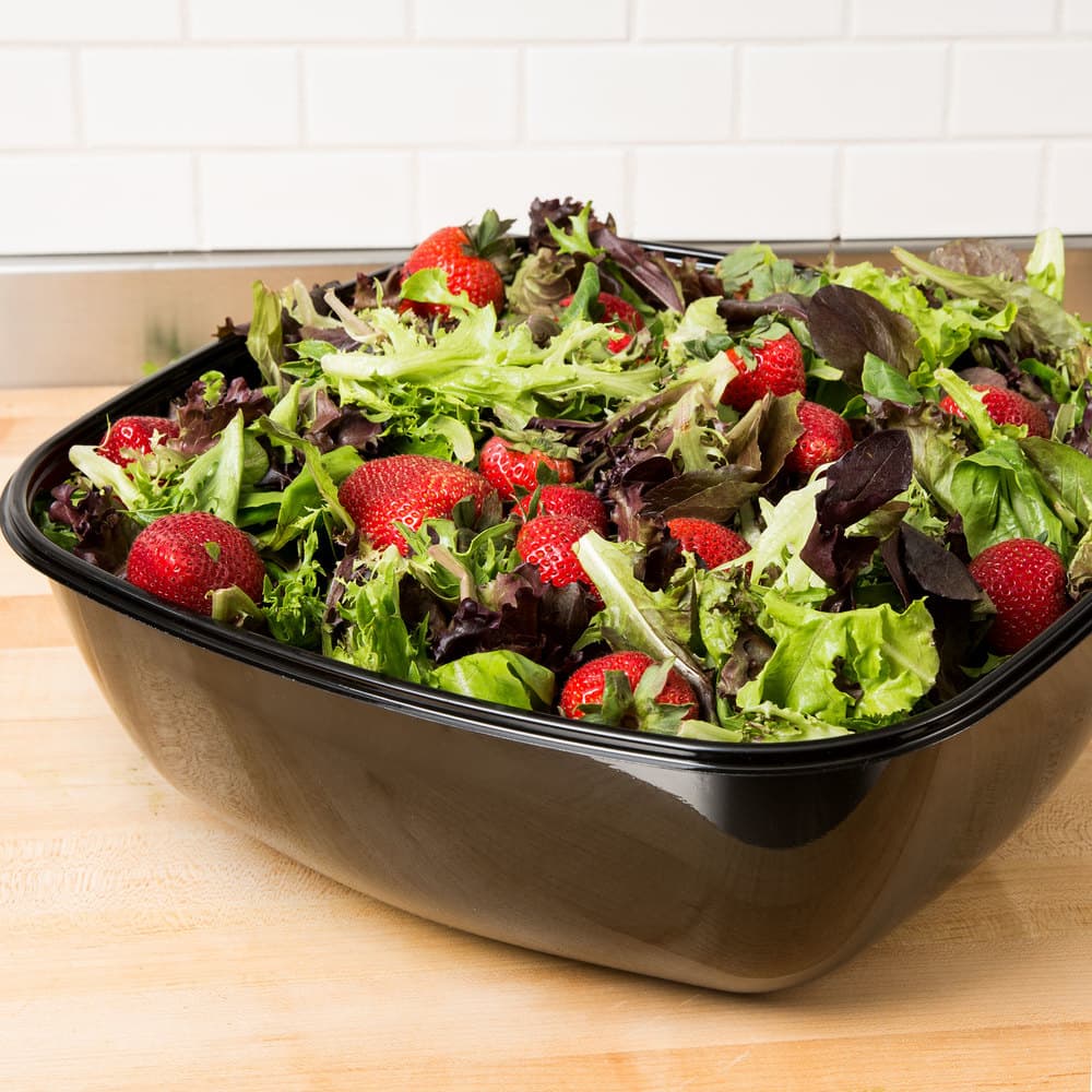 320 oz Square PET Bowl, Black - Image 6