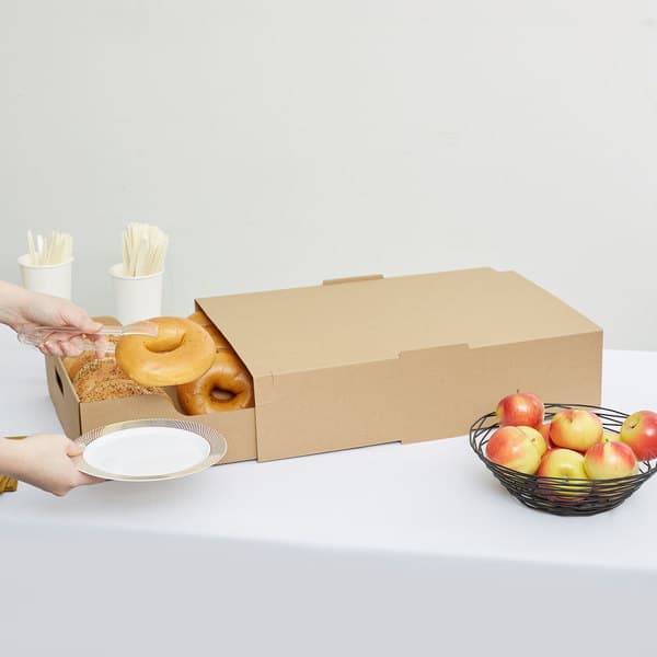 Large Kraft Catering Tray with Cover - Image 2
