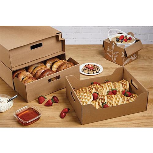 Large Kraft Catering Tray with Cover - Image 6