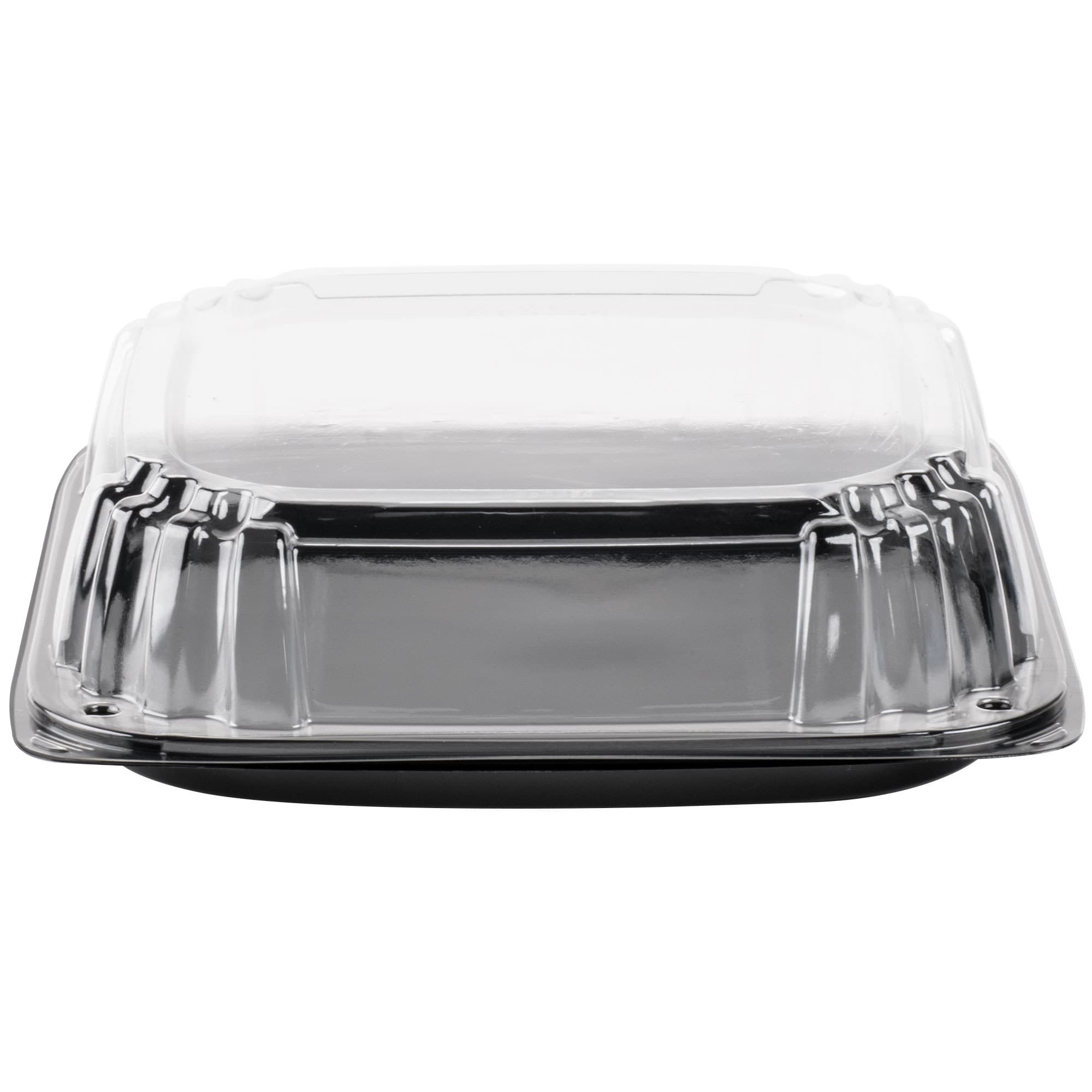 12" Square PET Platter with High Dome Lid - Image 2