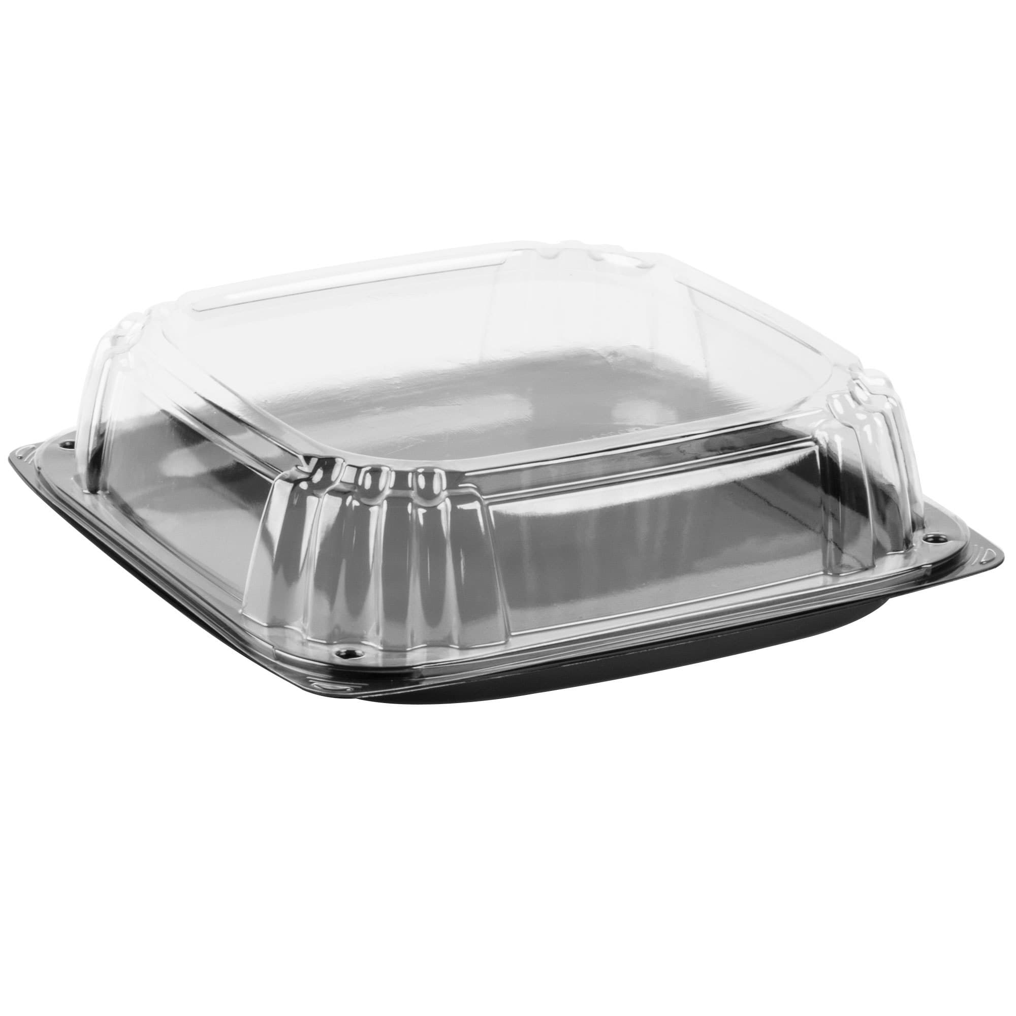 12" Square PET Platter with High Dome Lid - Image 3
