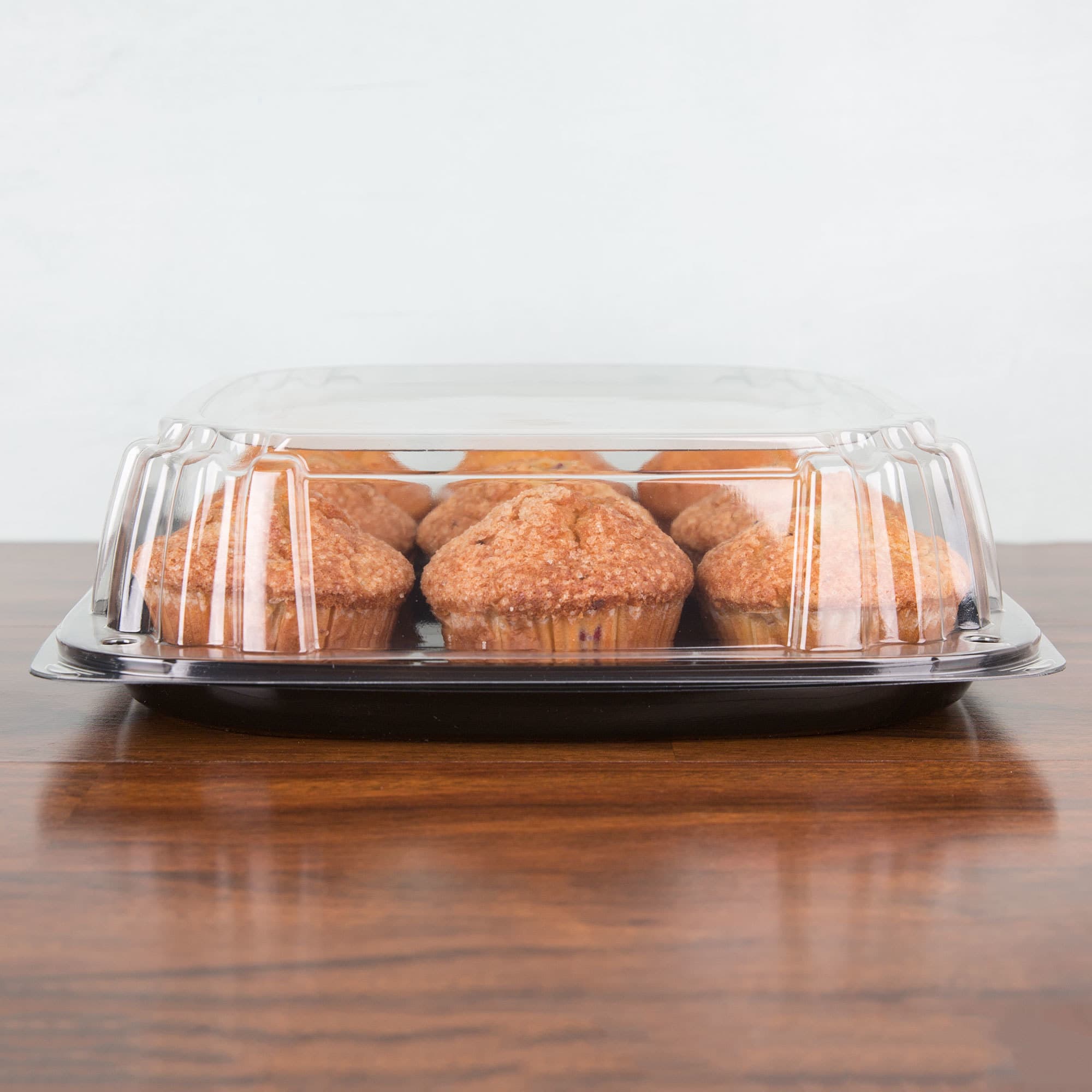 12" Square PET Platter with High Dome Lid - Image 4