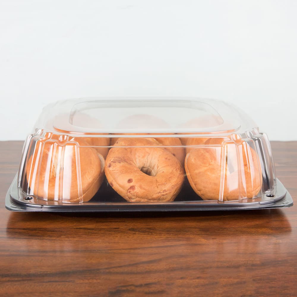 16" Square PET Platter with High Dome Lid - Image 4