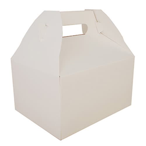 9" x 7" x 5" White Barn Take Out Box