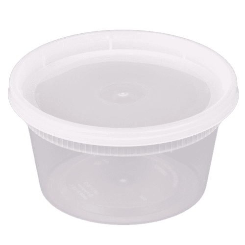 12 oz Round Deli Container with Lid