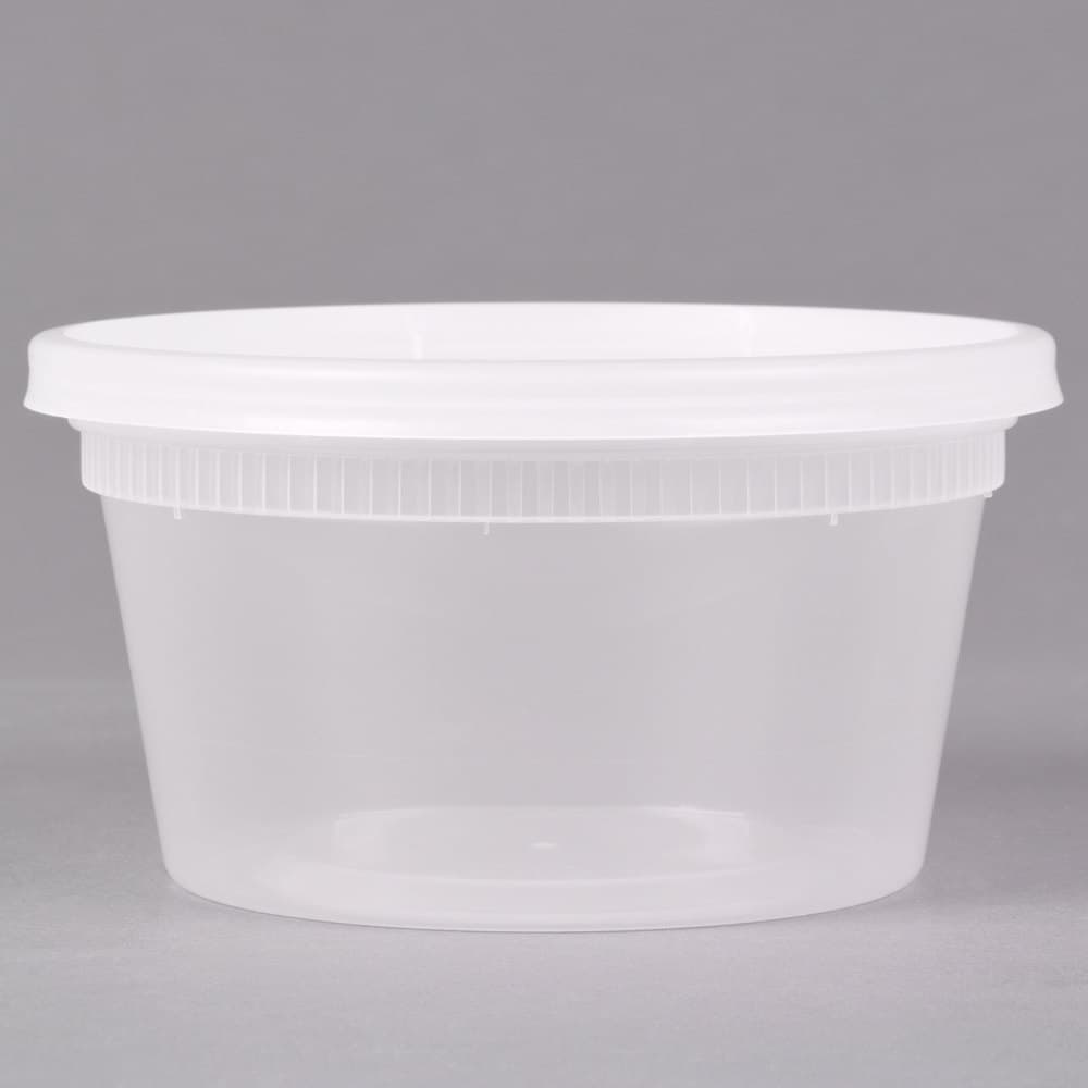12 oz Round Deli Container with Lid - Image 3