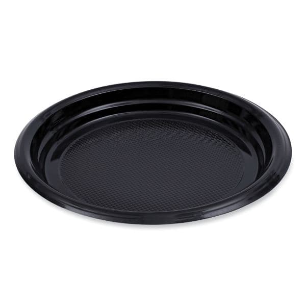 9" Round PS Plate, Black