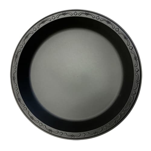 9" Round MFPP Plate, Black