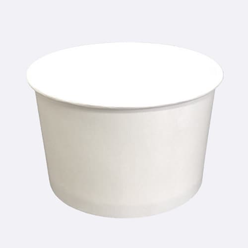 8 oz Squat Paper Deli Container, White - Image 2